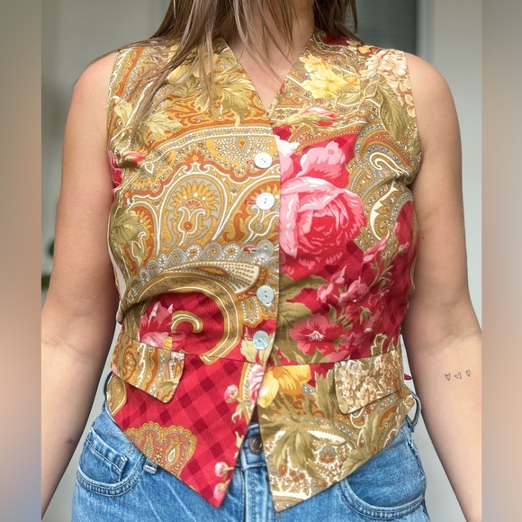 Judy Lee Cole Vintage Vest. Size 6. - Picture 3 of 5